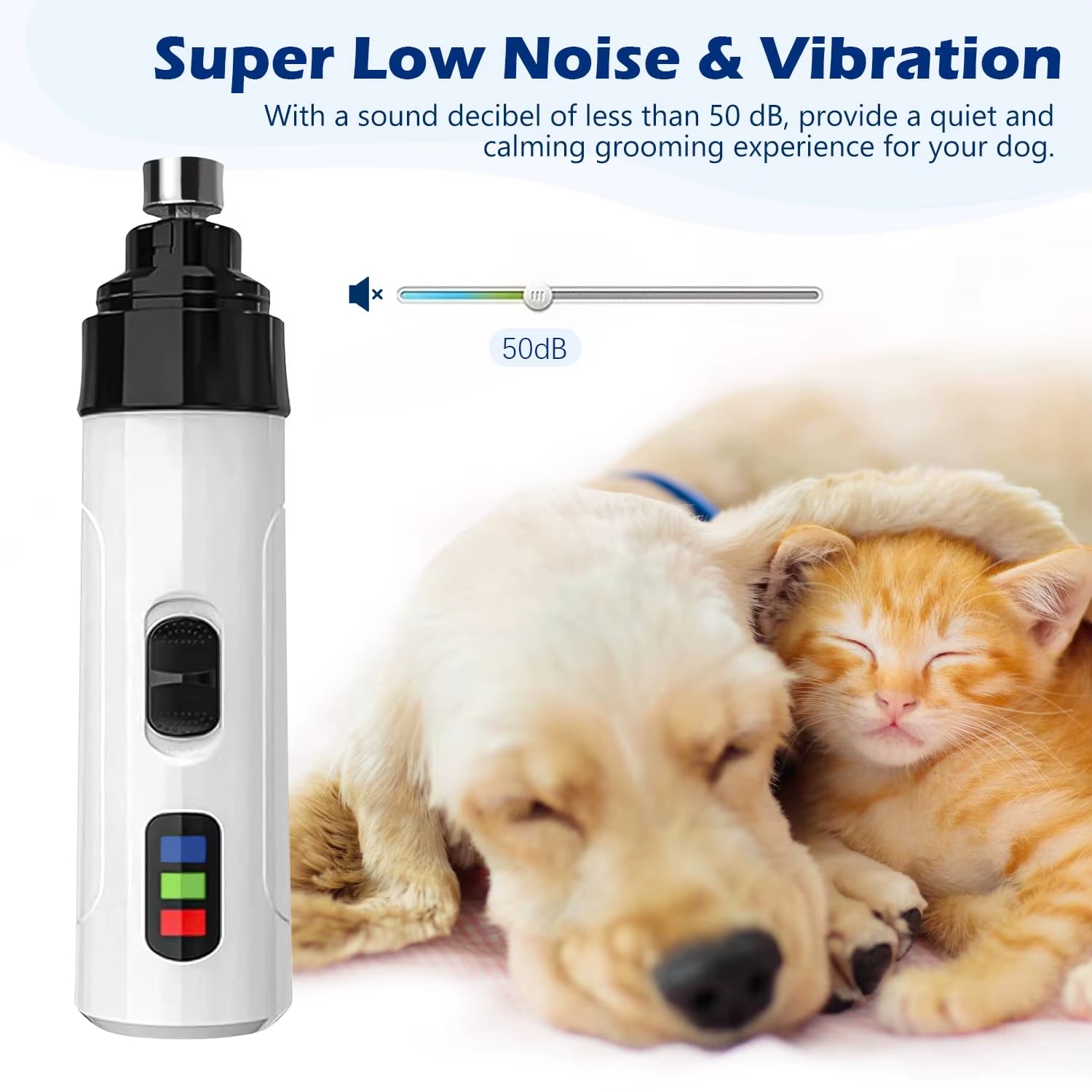 SilentGrind Pro 2024 – Electric Dog Nail Trimmer & Paw Grooming Tool