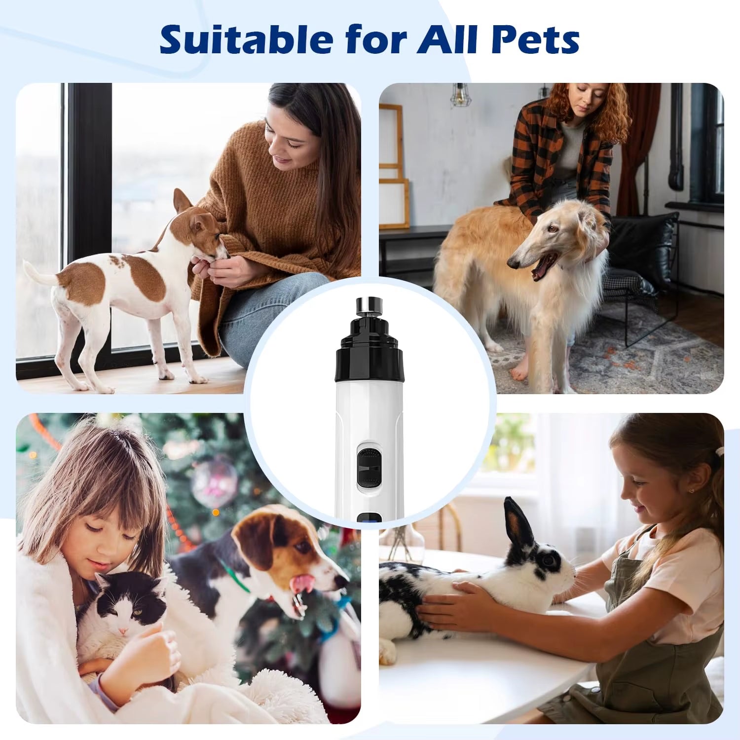 SilentGrind Pro 2024 – Electric Dog Nail Trimmer & Paw Grooming Tool