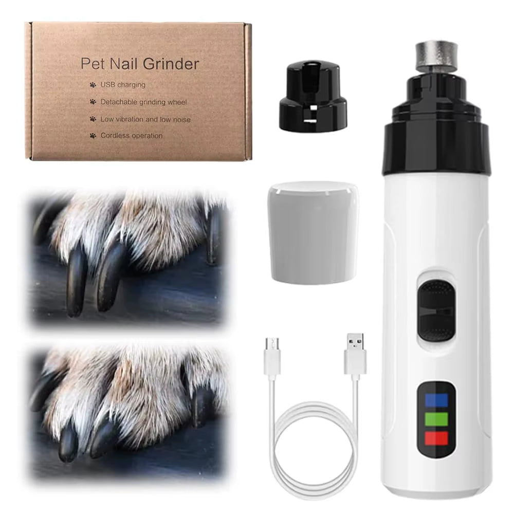 SilentGrind Pro 2024 – Electric Dog Nail Trimmer & Paw Grooming Tool